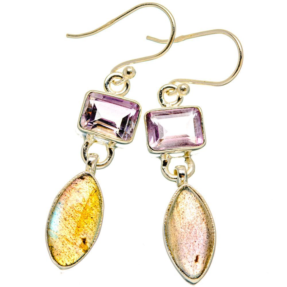 Labradorite Earrings handcrafted by Ana Silver Co - EARR427704 - Photo 2