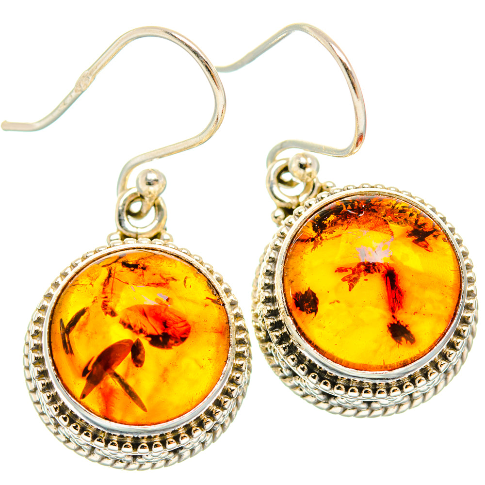 Baltic Amber Earrings handcrafted by Ana Silver Co - EARR427707 - Photo 2