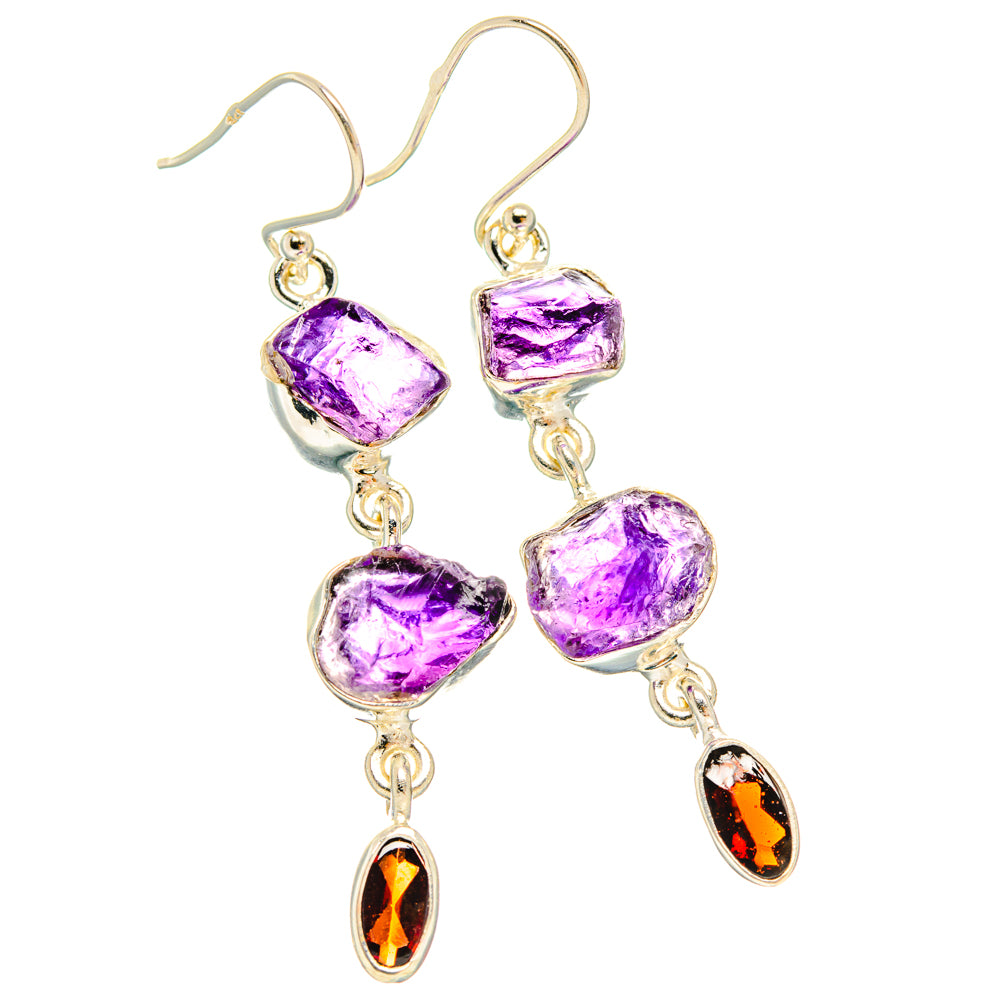 Amethyst Earrings handcrafted by Ana Silver Co - EARR427765 - Photo 2