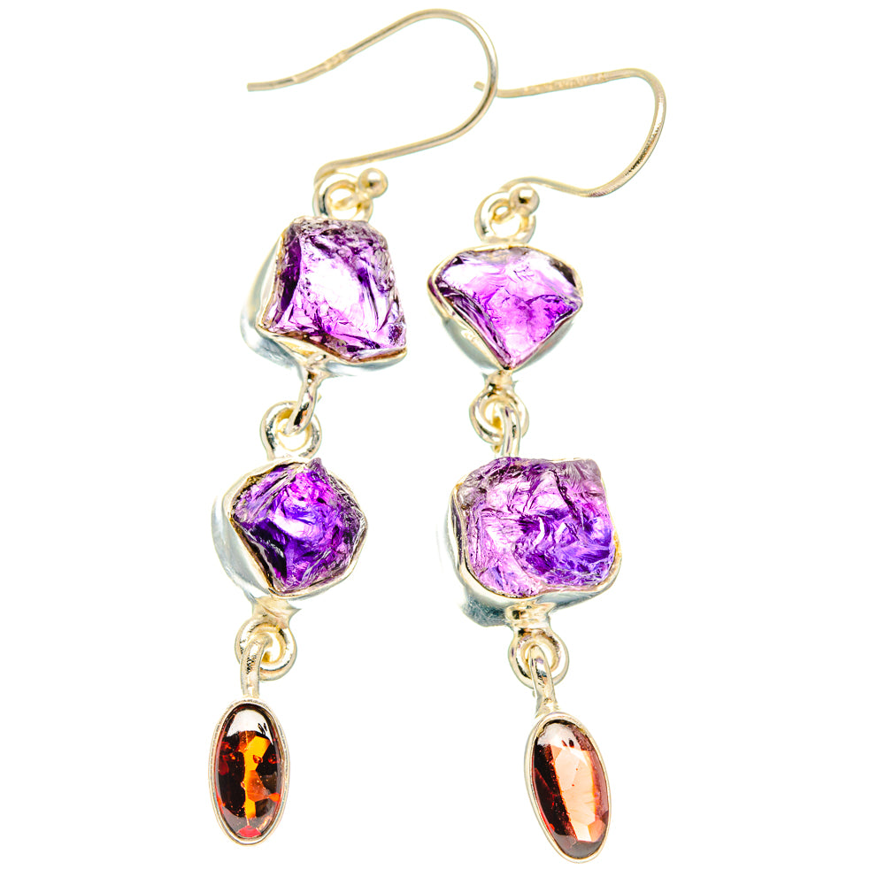 Amethyst Earrings handcrafted by Ana Silver Co - EARR427778 - Photo 2