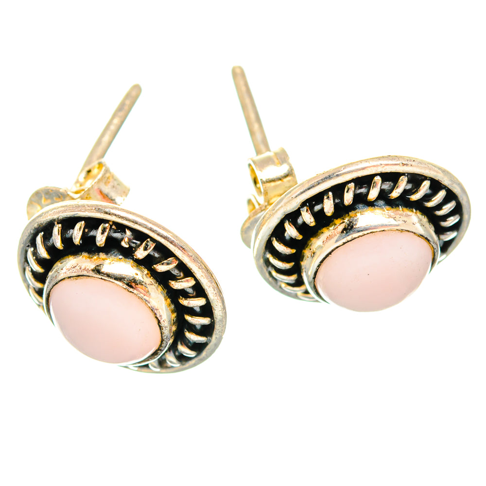 Pink Opal Earrings handcrafted by Ana Silver Co - EARR427792 - Photo 2