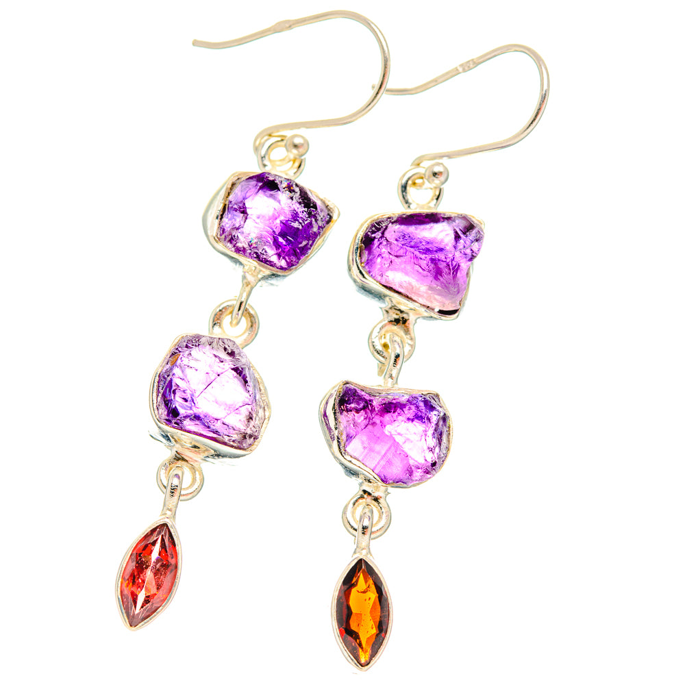 Amethyst Earrings handcrafted by Ana Silver Co - EARR427796 - Photo 2