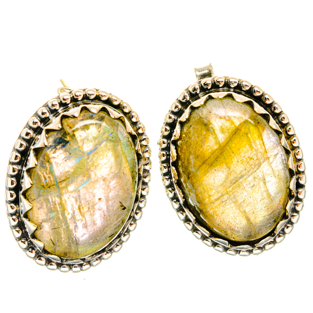 Labradorite Earrings handcrafted by Ana Silver Co - EARR427811 - Photo 2