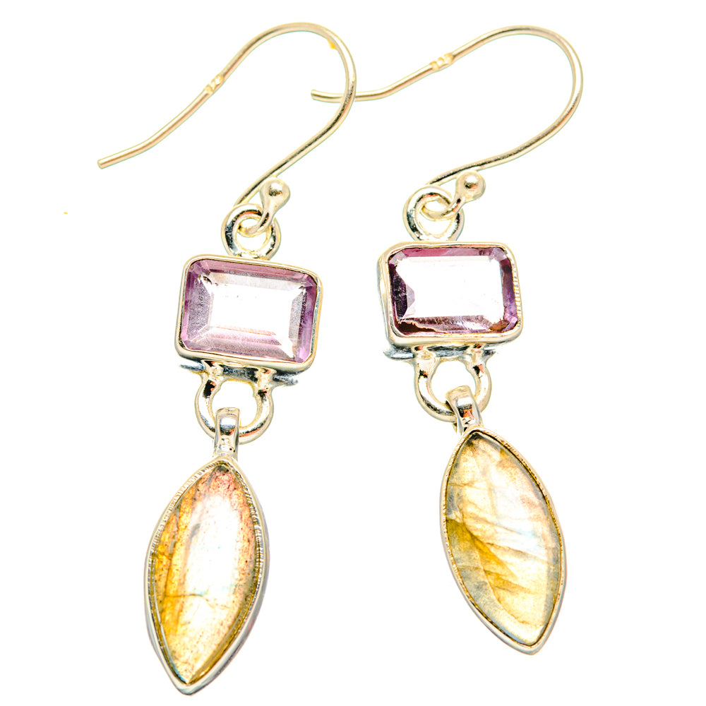Labradorite Earrings handcrafted by Ana Silver Co - EARR427833 - Photo 2