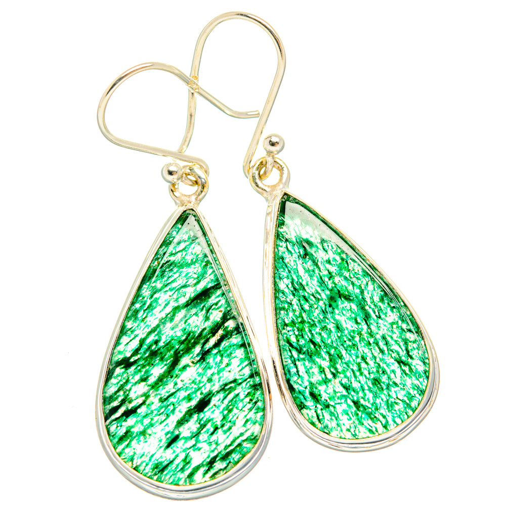 Green Aventurine Earrings handcrafted by Ana Silver Co - EARR427949 - Photo 2