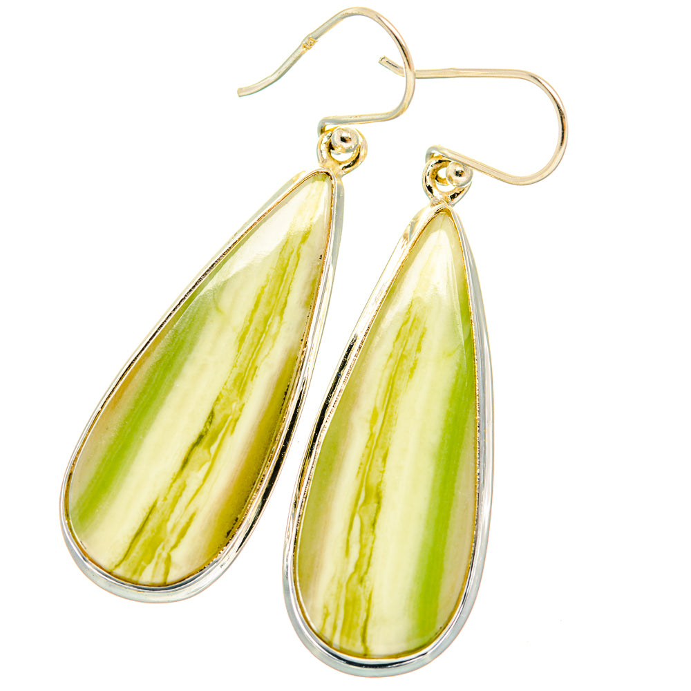 Peruvian Opal Earrings handcrafted by Ana Silver Co - EARR427951 - Photo 2