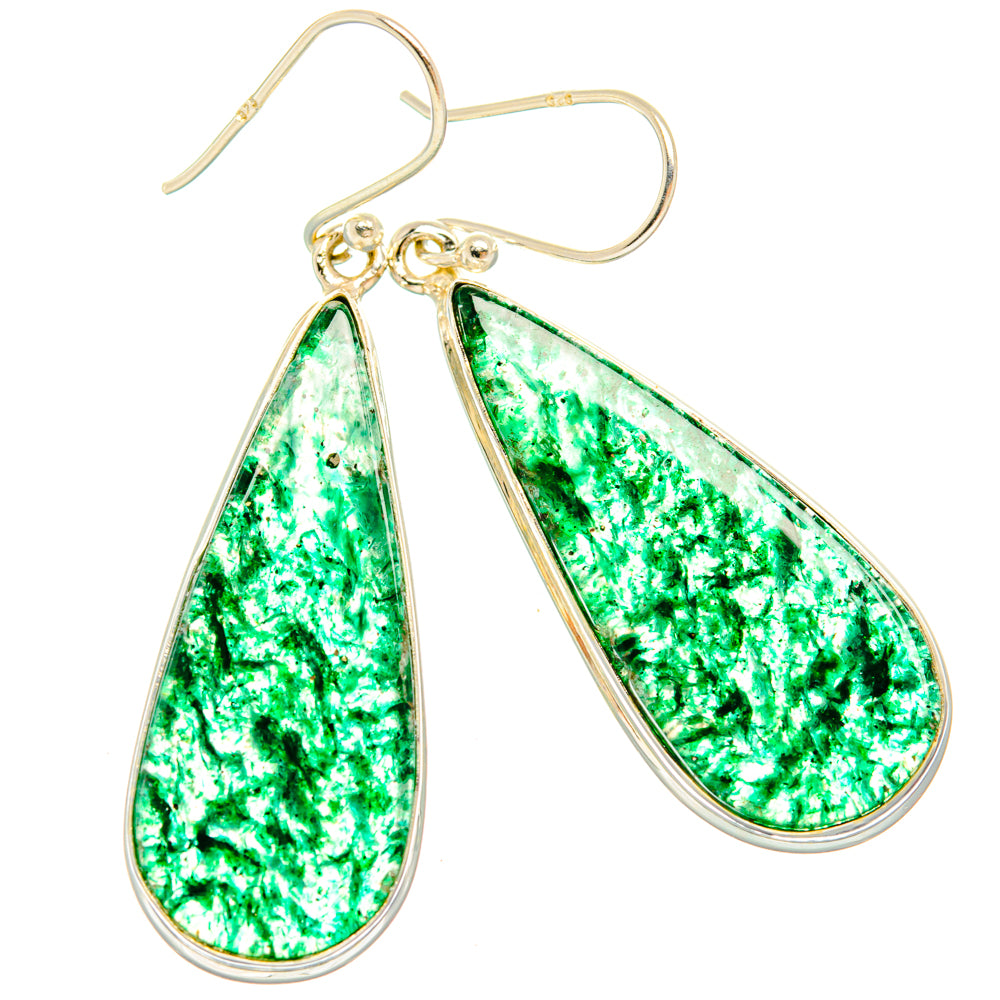 Green Aventurine Earrings handcrafted by Ana Silver Co - EARR427967 - Photo 2