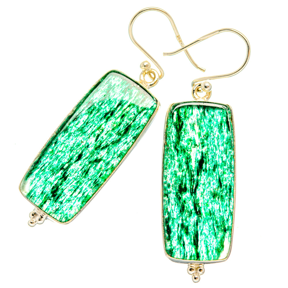 Green Aventurine Earrings handcrafted by Ana Silver Co - EARR427977 - Photo 2
