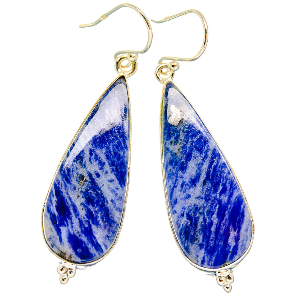 Sodalite Earrings handcrafted by Ana Silver Co - EARR427981 - Photo 2