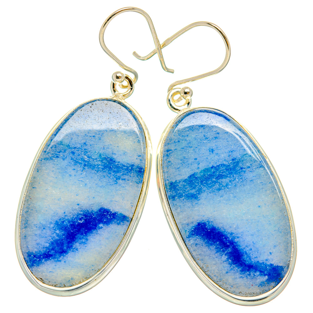 Sodalite Earrings handcrafted by Ana Silver Co - EARR427983 - Photo 2