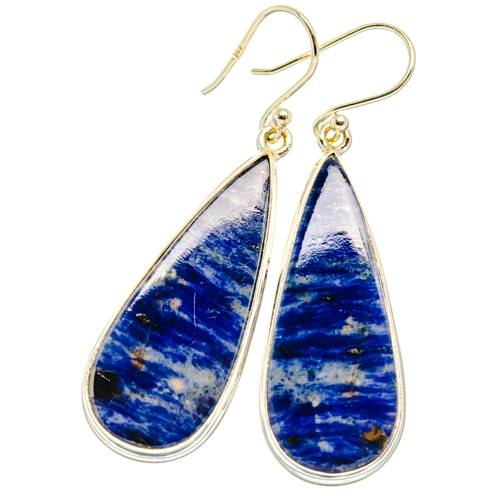 Sodalite Earrings handcrafted by Ana Silver Co - EARR428005 - Photo 2