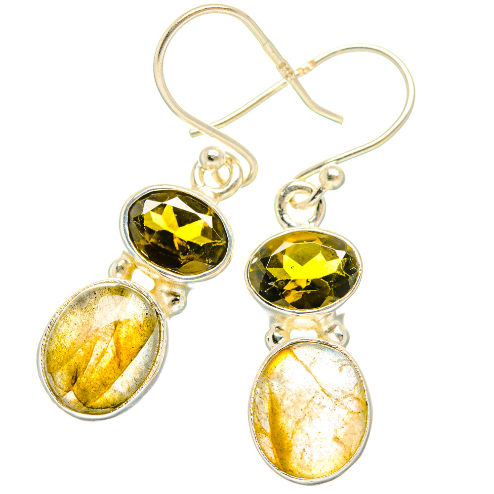 Labradorite Earrings handcrafted by Ana Silver Co - EARR428112 - Photo 2