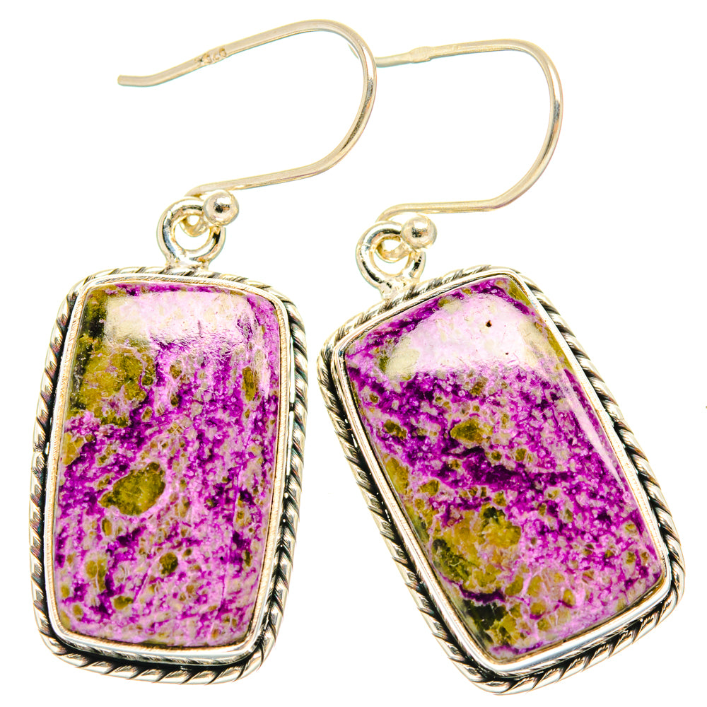 Stichtite Earrings handcrafted by Ana Silver Co - EARR428114 - Photo 2