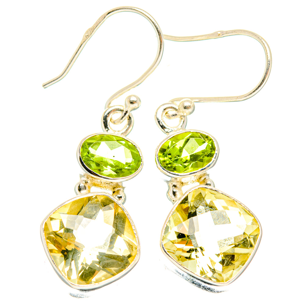 Citrine Earrings handcrafted by Ana Silver Co - EARR428123 - Photo 2