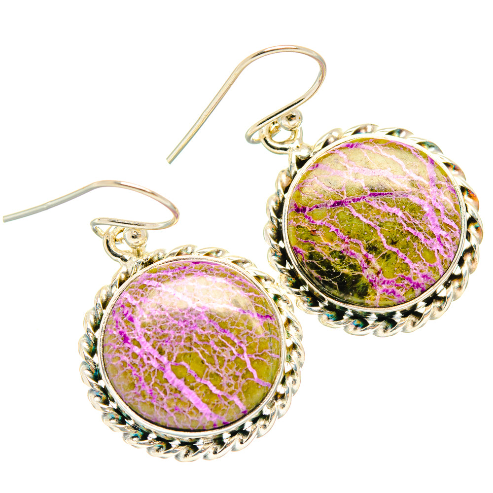 Stichtite Earrings handcrafted by Ana Silver Co - EARR428125 - Photo 2