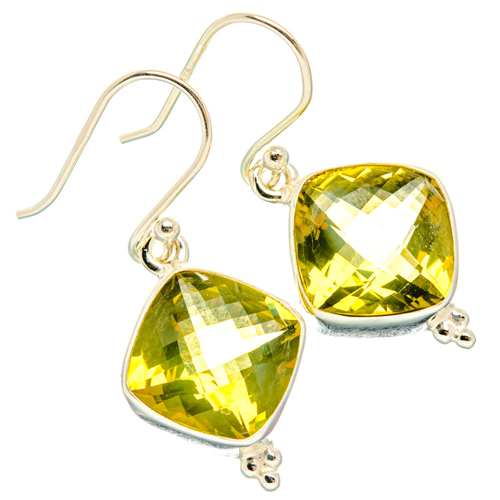 Citrine Earrings handcrafted by Ana Silver Co - EARR428131 - Photo 2