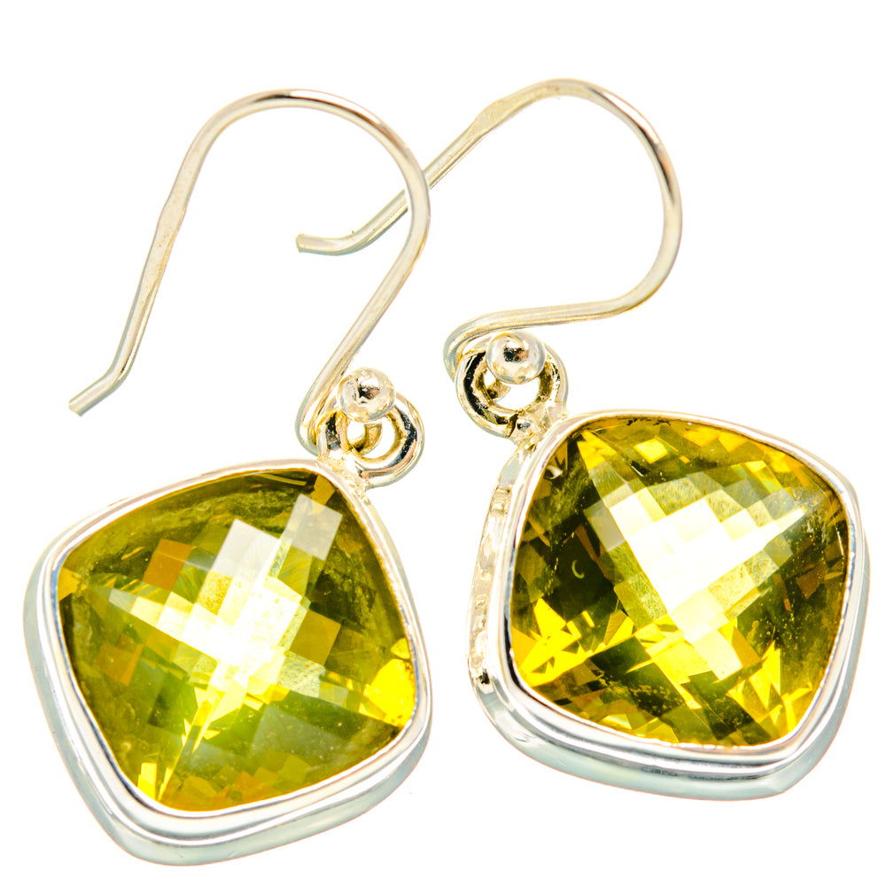 Citrine Earrings handcrafted by Ana Silver Co - EARR428139 - Photo 2