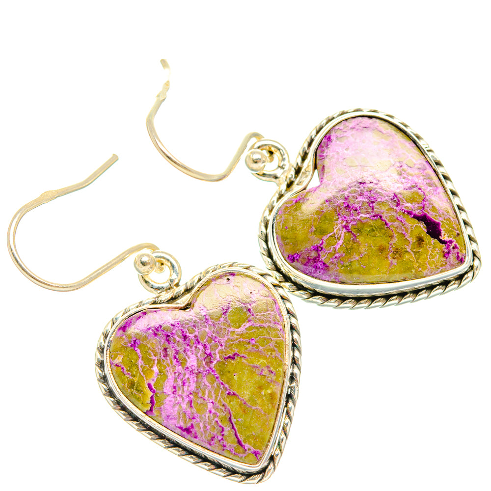 Stichtite Earrings handcrafted by Ana Silver Co - EARR428144 - Photo 2