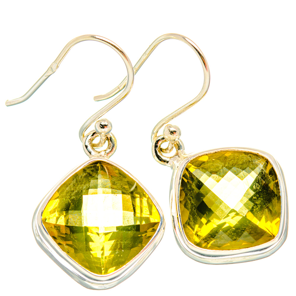 Lemon Quartz Earrings handcrafted by Ana Silver Co - EARR428183 - Photo 2