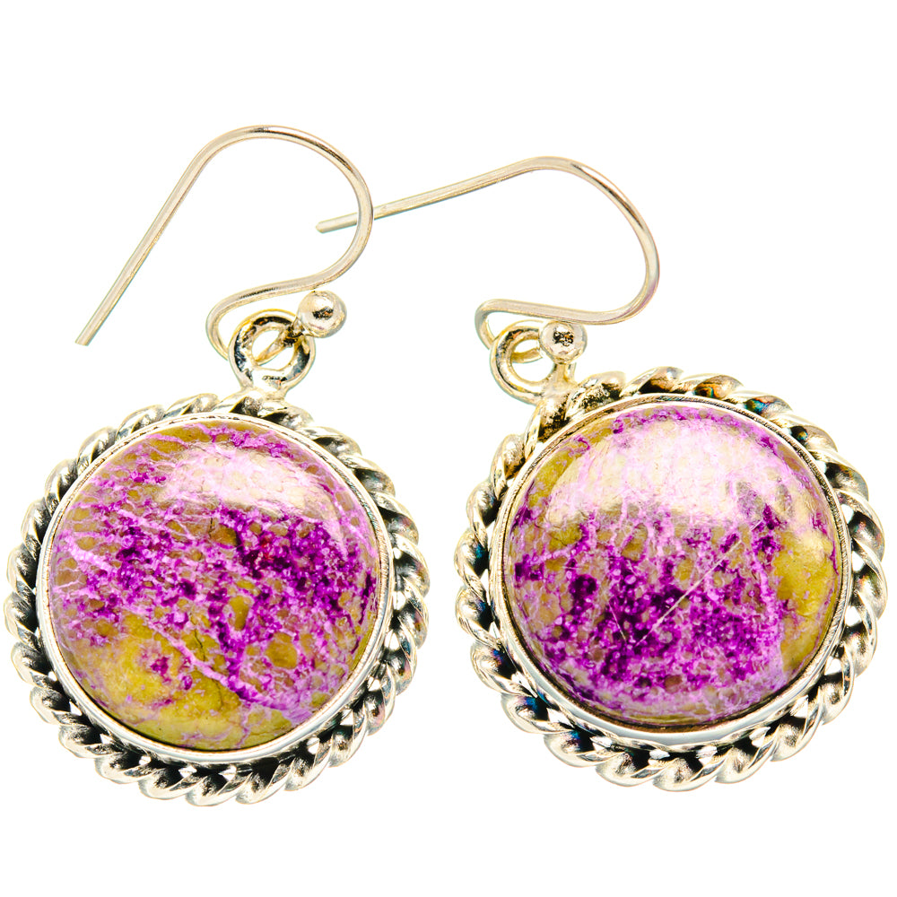 Stichtite Earrings handcrafted by Ana Silver Co - EARR428221 - Photo 2