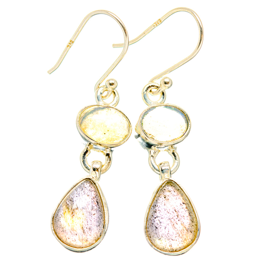 Labradorite, Ethiopian Opal Earrings handcrafted by Ana Silver Co - EARR428244 - Photo 2