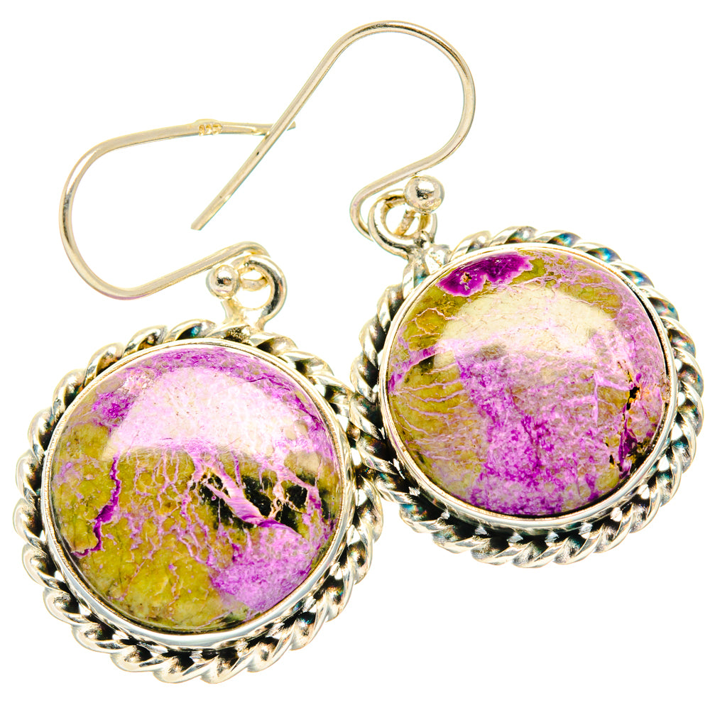 Stichtite Earrings handcrafted by Ana Silver Co - EARR428277 - Photo 2
