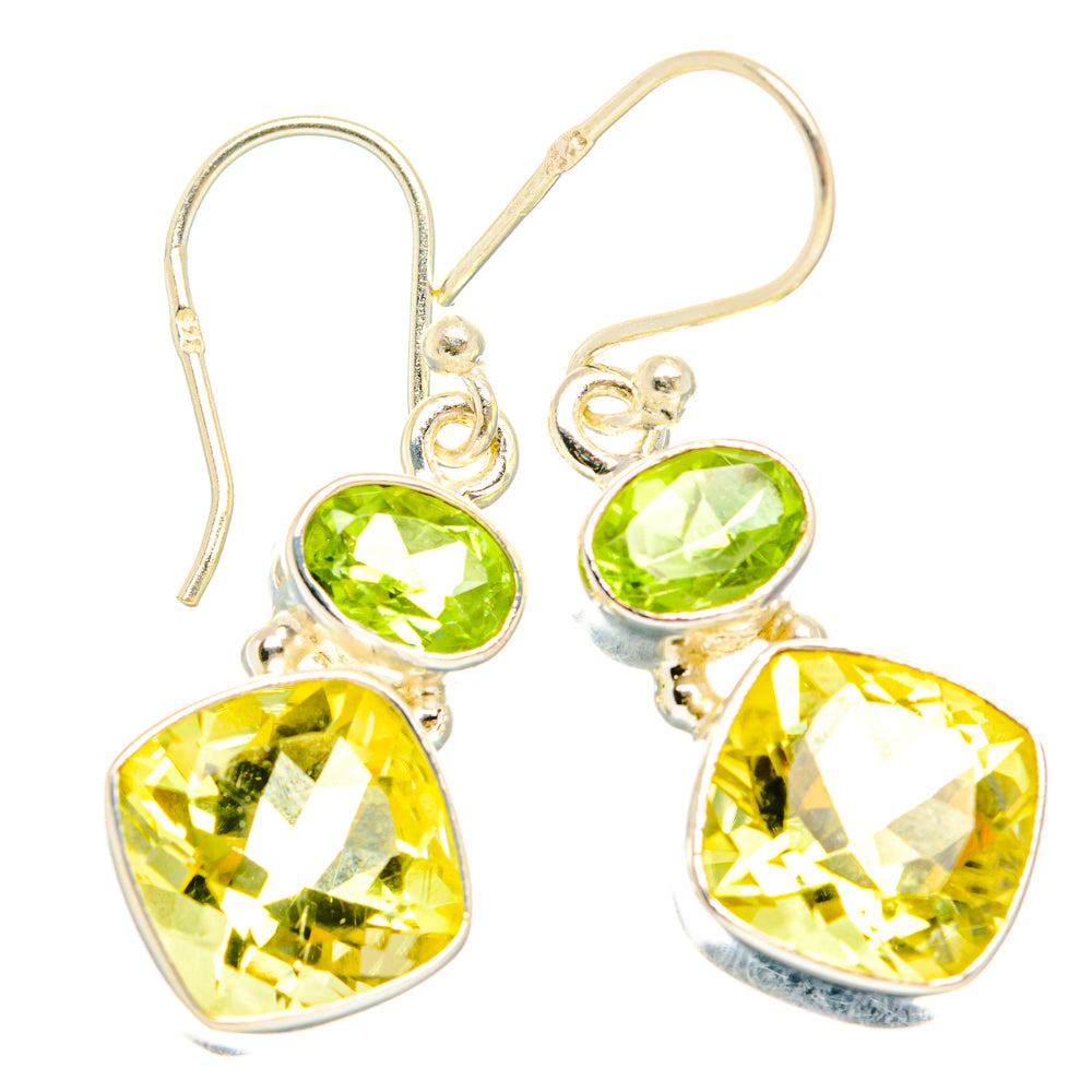 Citrine Earrings handcrafted by Ana Silver Co - EARR428279 - Photo 2