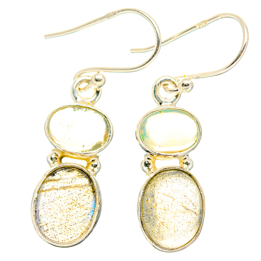 Labradorite Earrings handcrafted by Ana Silver Co - EARR428303 - Photo 2