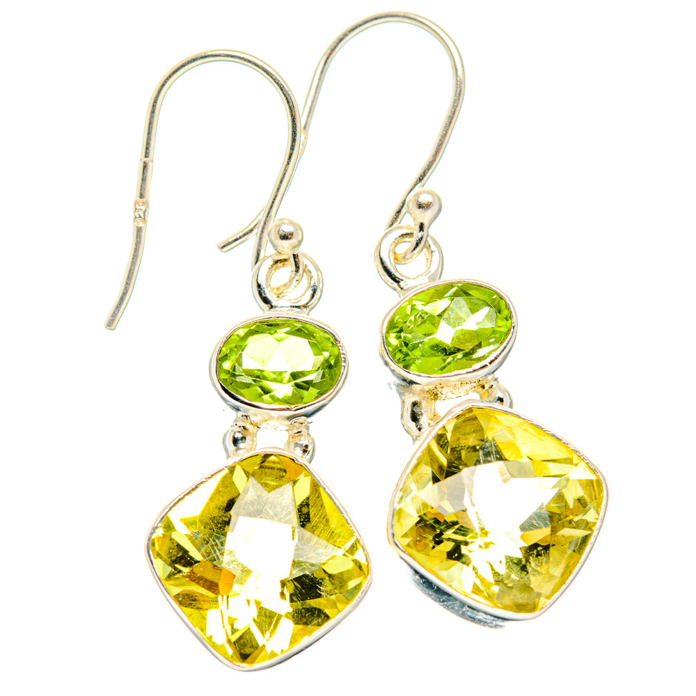 Citrine Earrings handcrafted by Ana Silver Co - EARR428305 - Photo 2