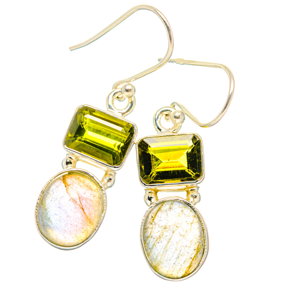 Labradorite Earrings handcrafted by Ana Silver Co - EARR428306 - Photo 2