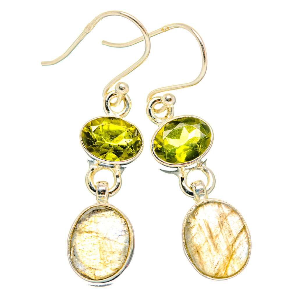 Labradorite Earrings handcrafted by Ana Silver Co - EARR428309 - Photo 2