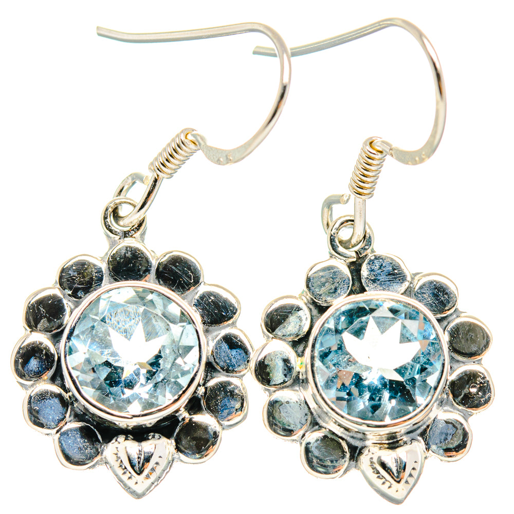 Blue Topaz Earrings handcrafted by Ana Silver Co - EARR428336 - Photo 2