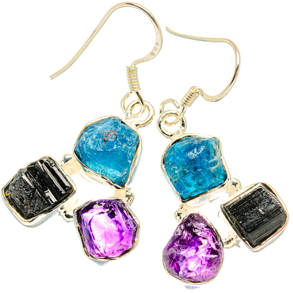 Apatite Earrings handcrafted by Ana Silver Co - EARR428461 - Photo 2