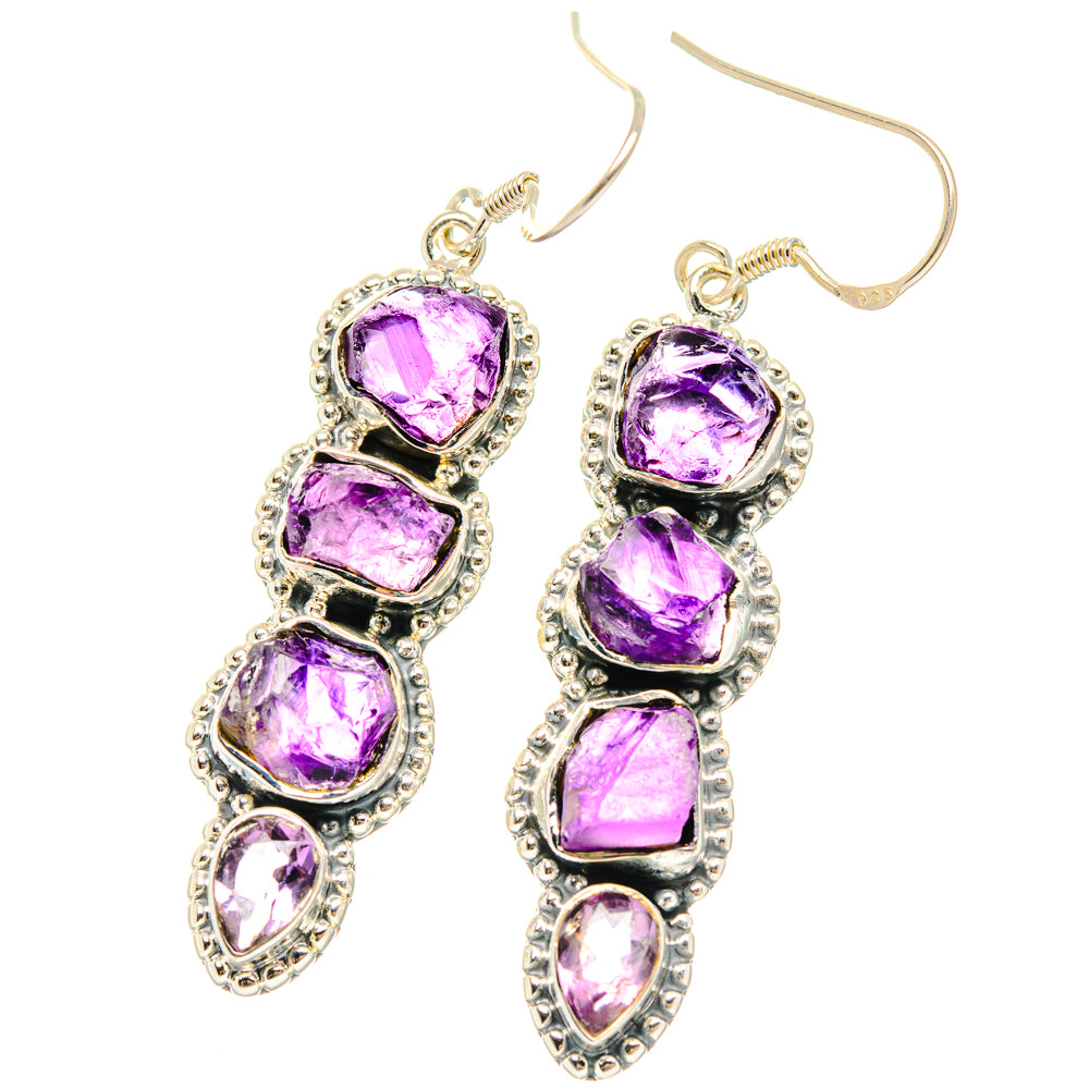 Amethyst Earrings handcrafted by Ana Silver Co - EARR428485 - Photo 2