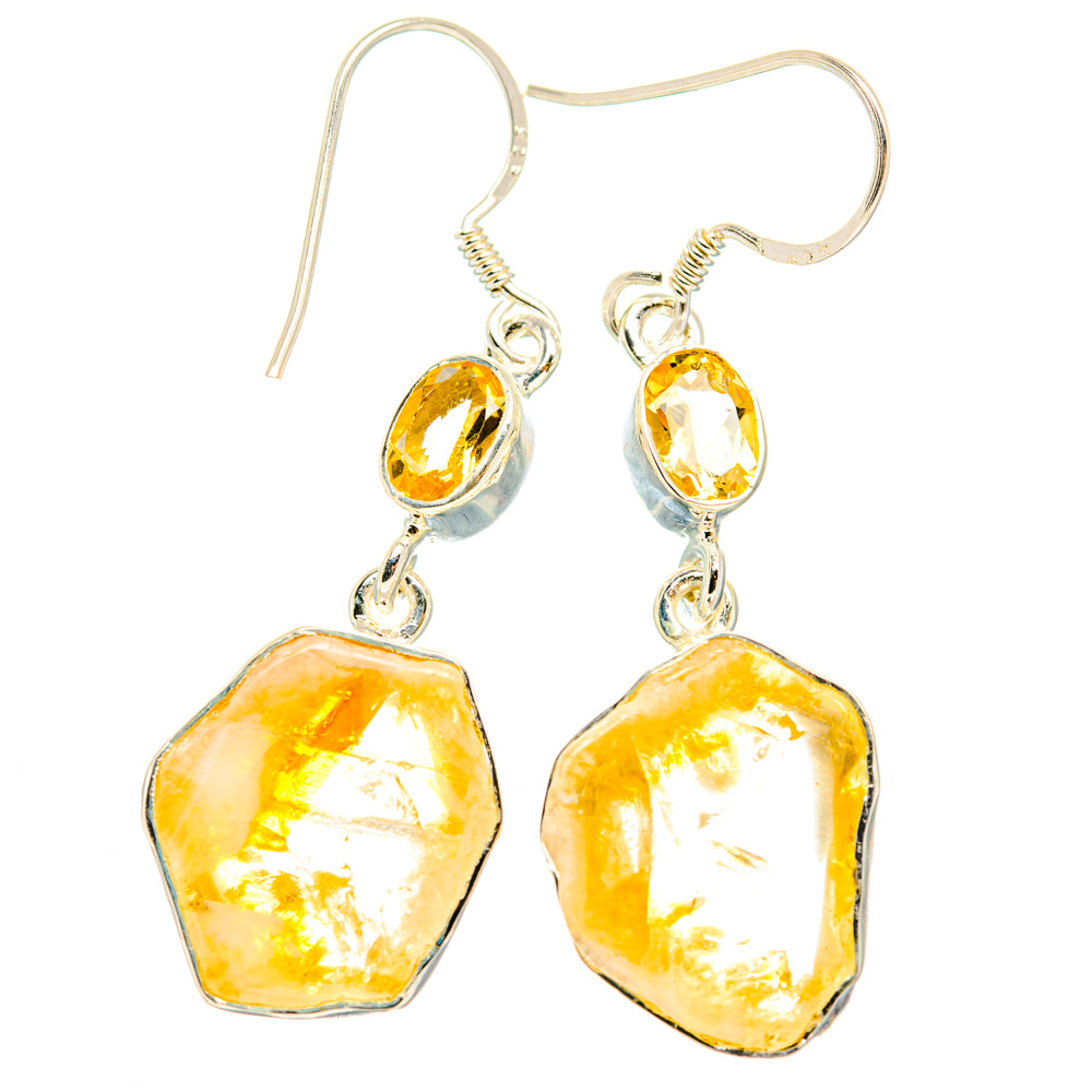 Citrine Earrings handcrafted by Ana Silver Co - EARR428514 - Photo 2