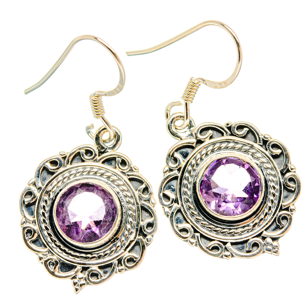 Amethyst Earrings handcrafted by Ana Silver Co - EARR428610 - Photo 2