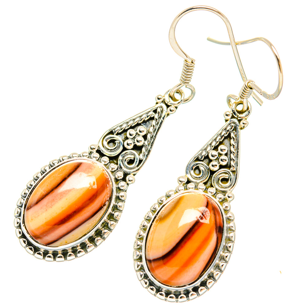Mookaite Earrings handcrafted by Ana Silver Co - EARR428624 - Photo 2
