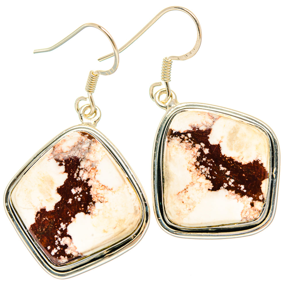 Wild Horse Jasper Earrings handcrafted by Ana Silver Co - EARR428636 - Photo 2