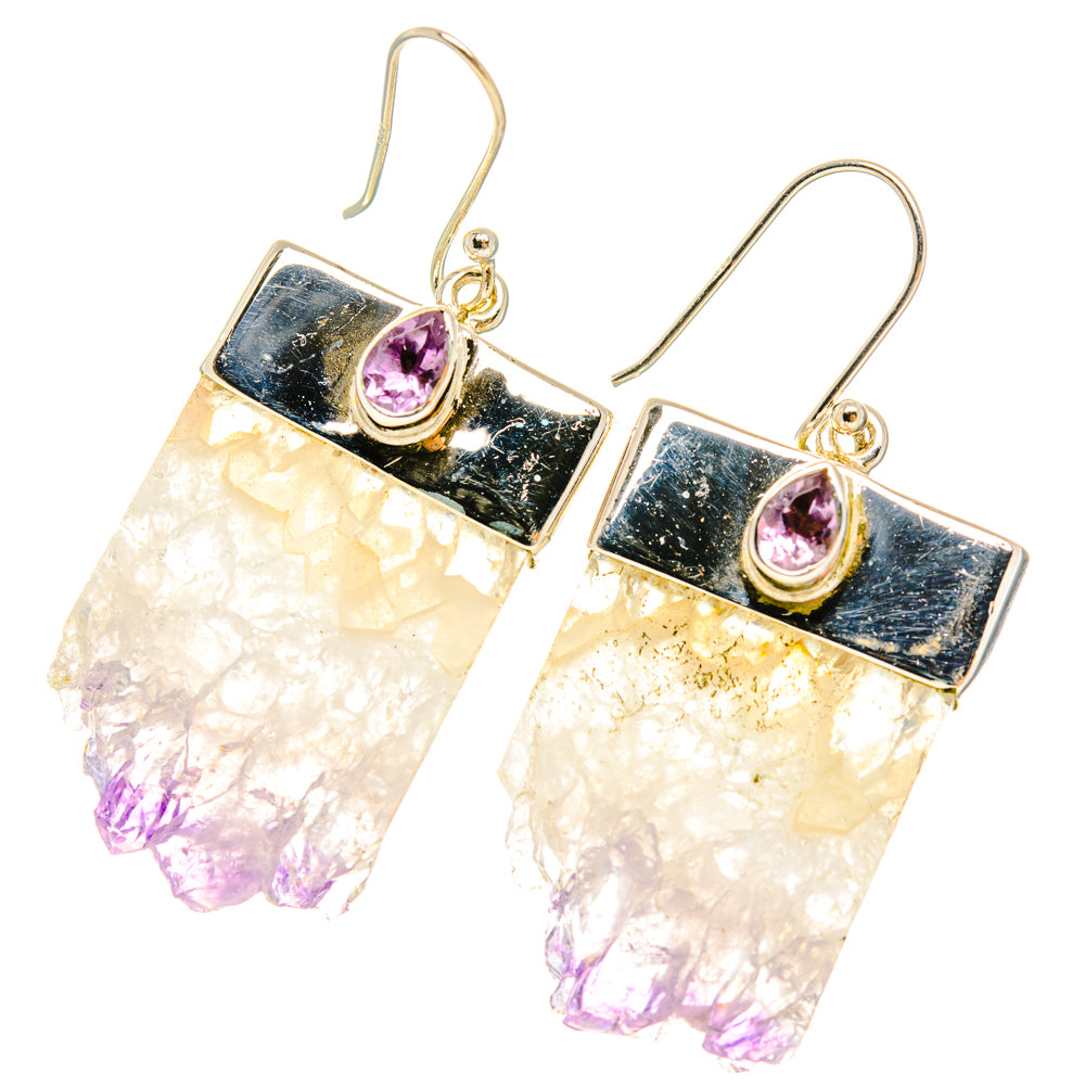 Amethyst Stalactite Earrings handcrafted by Ana Silver Co - EARR428642 - Photo 2