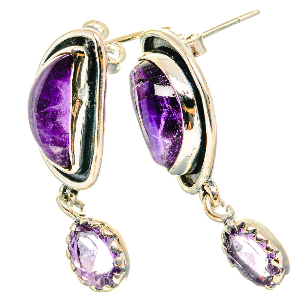 Amethyst Earrings handcrafted by Ana Silver Co - EARR428710 - Photo 2