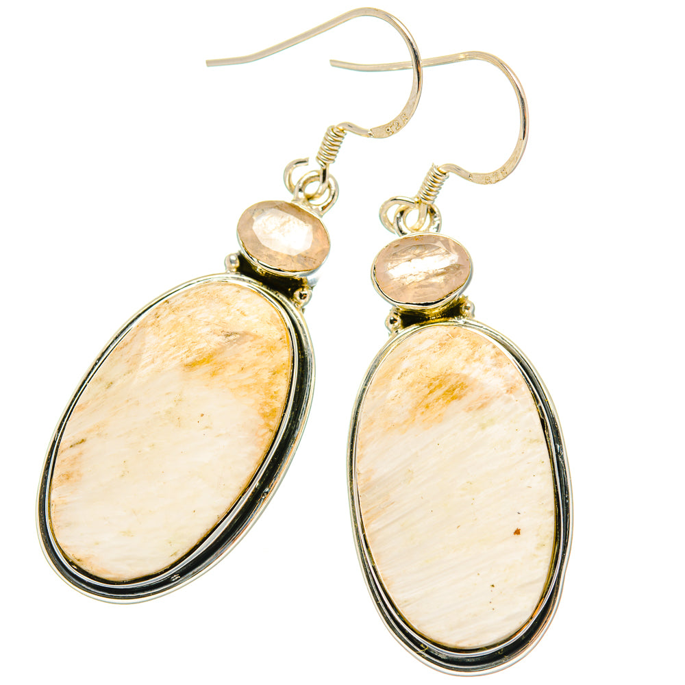 Scolecite Earrings handcrafted by Ana Silver Co - EARR428733 - Photo 2