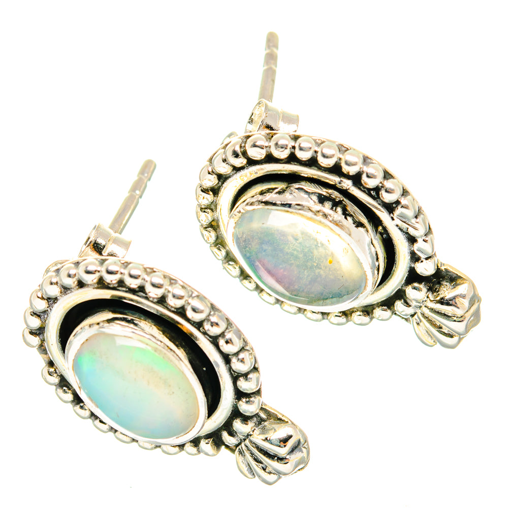 Ethiopian Opal Earrings handcrafted by Ana Silver Co - EARR428748 - Photo 2