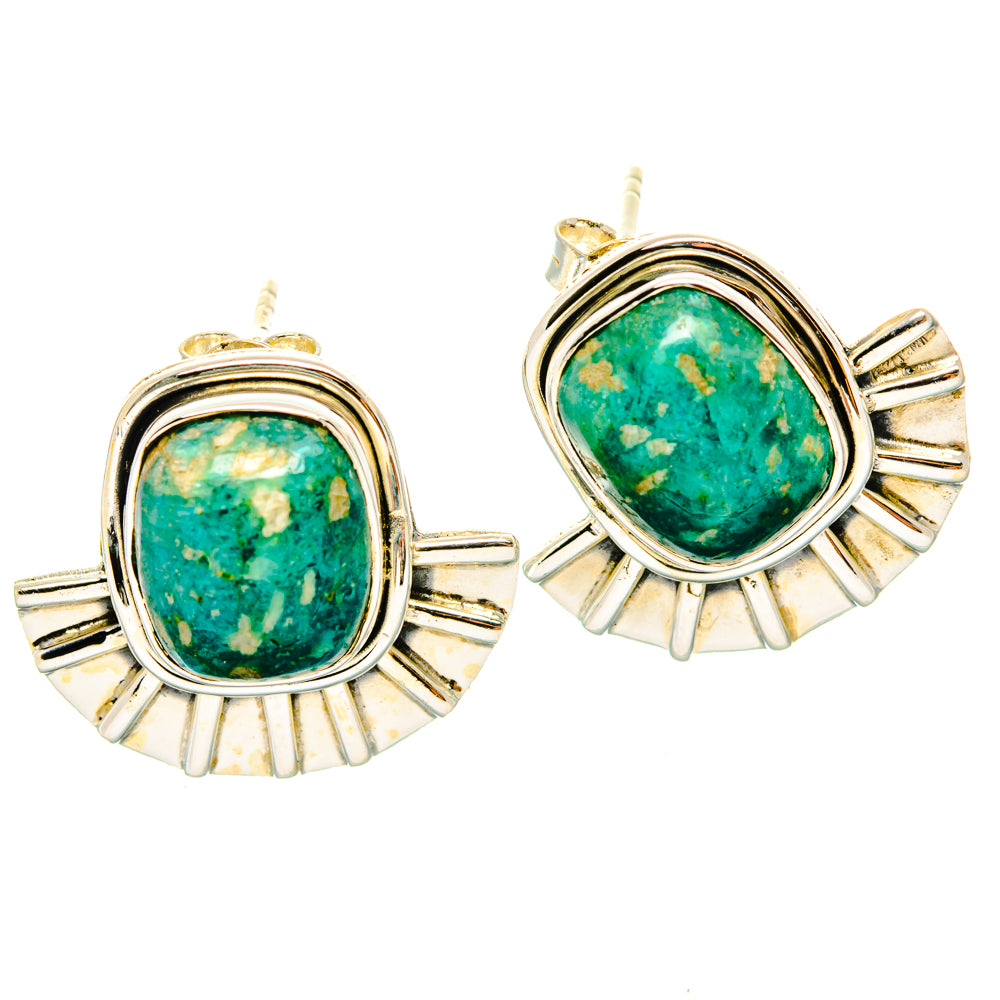Amazonite Earrings handcrafted by Ana Silver Co - EARR428834 - Photo 2