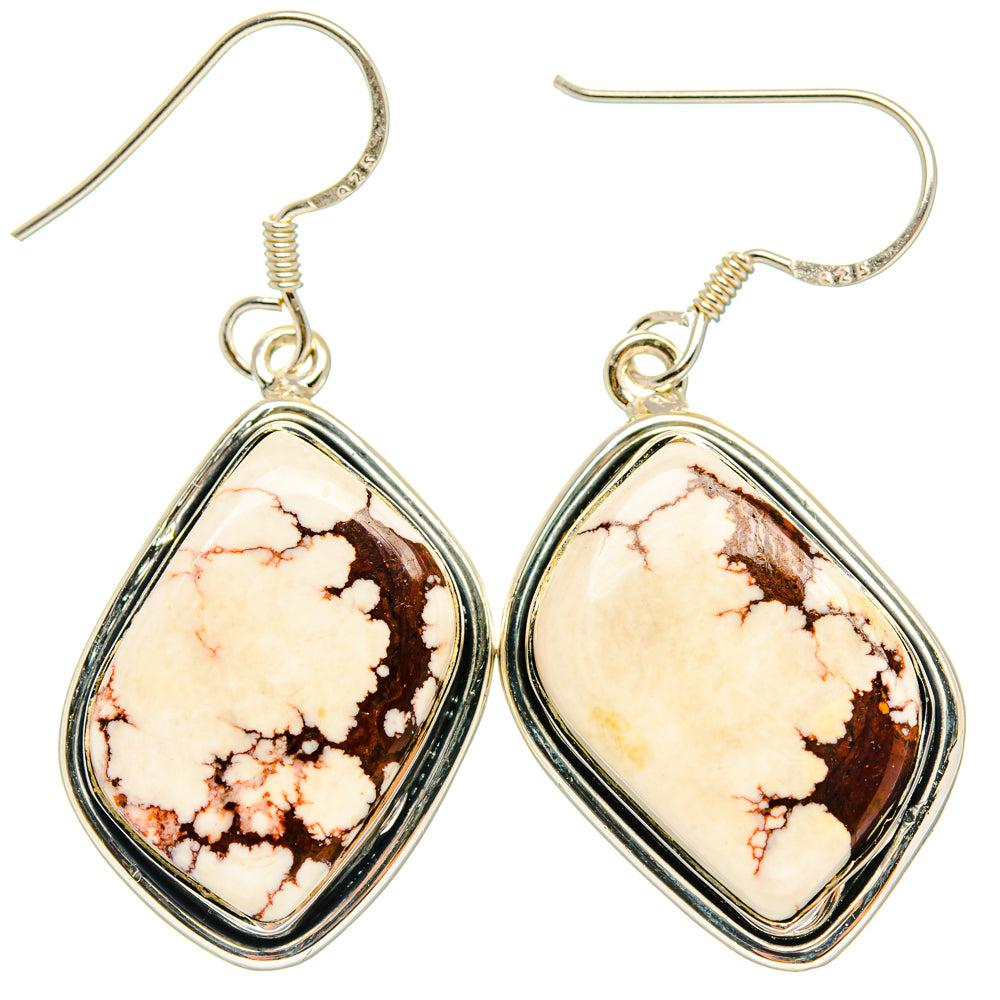 Wild Horse Jasper Earrings handcrafted by Ana Silver Co - EARR428841 - Photo 2
