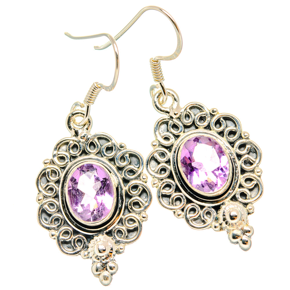 Amethyst Earrings handcrafted by Ana Silver Co - EARR428876 - Photo 2