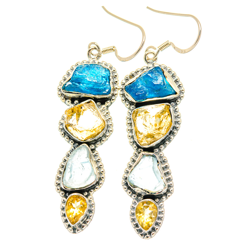 Apatite Earrings handcrafted by Ana Silver Co - EARR428886 - Photo 2