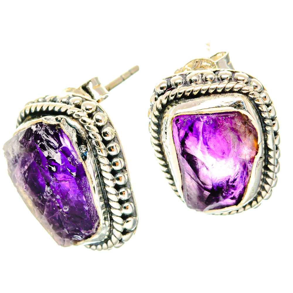 Amethyst Earrings handcrafted by Ana Silver Co - EARR428901 - Photo 2