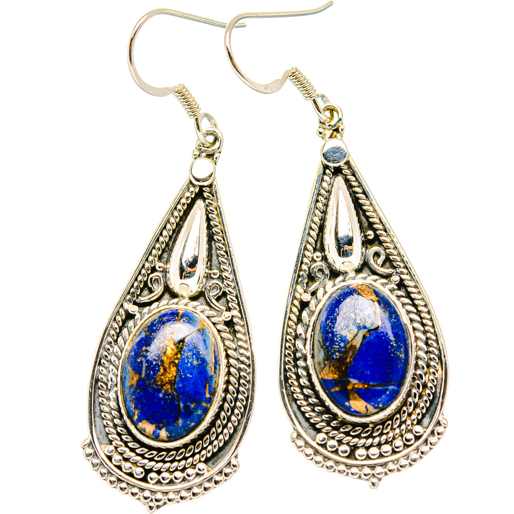 Lapis Lazuli Earrings handcrafted by Ana Silver Co - EARR428925 - Photo 2