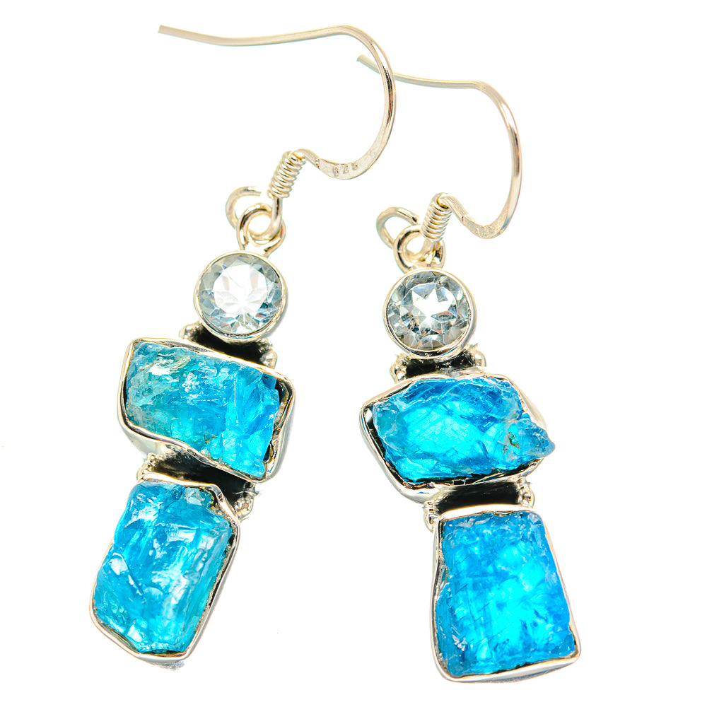 Apatite Earrings handcrafted by Ana Silver Co - EARR428937 - Photo 2