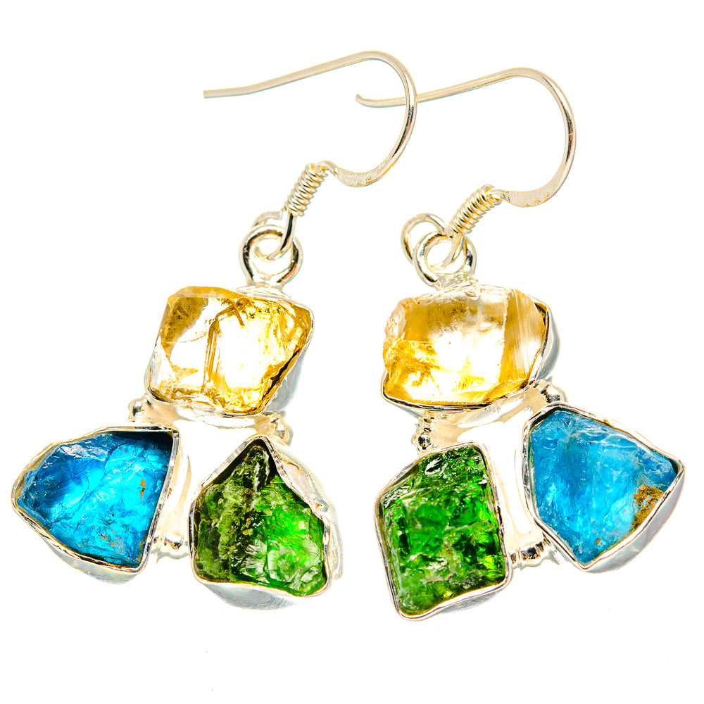 Apatite Earrings handcrafted by Ana Silver Co - EARR428982 - Photo 2